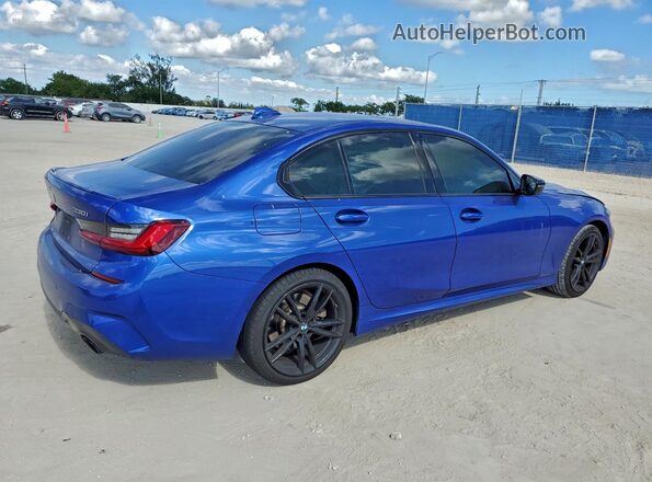 3MW5R7J06N8C76227 2022 BMW 3 SERIES Blue Rear right
