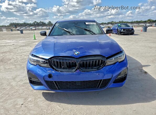 3MW5R7J06N8C76227 2022 BMW 3 SERIES Blue Front view