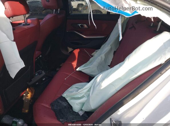 3MW5R7J07N8C48744 2022 BMW 3 SERIES White VIN კოდის სტიკერის ხედი