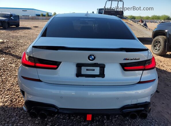 3MW5U7J00M8B57067 2021 BMW M3 White უკანა ხედი