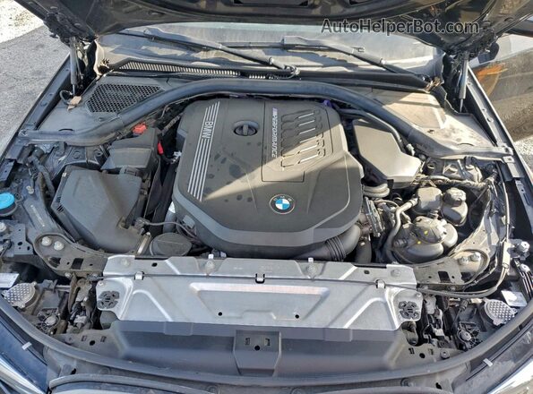 3MW5U7J0XM8B53348 2021 BMW M3 Black უკანა სალონის ხედი