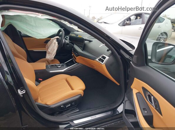 3MW69CW00S8F72510 2025 BMW 3 SERIES Black წინა სალონის ხედი