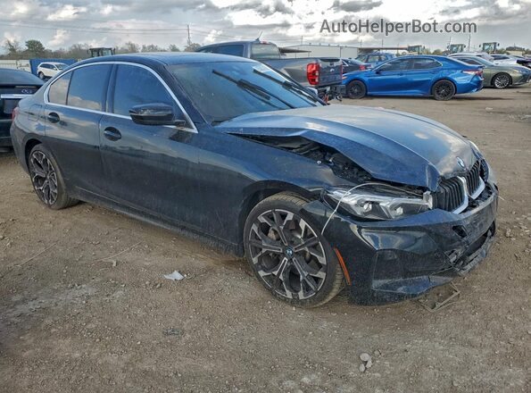 3MW69CW02S8F19131 2025 BMW 3 SERIES Черный Передняя правая четверть