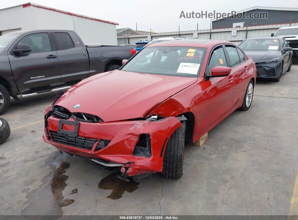 3MW69FF00P8D72705 2023 BMW 3 SERIES Red Przód lewy