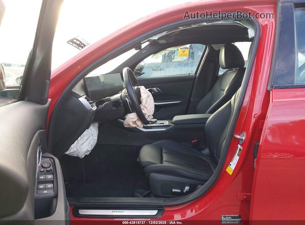 3MW69FF00P8D72705 2023 BMW 3 SERIES Red Widok wnętrza z przodu