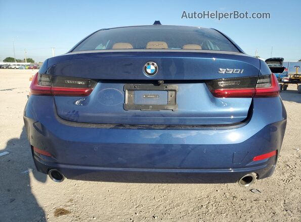 3MW69FF09P8D71861 2023 BMW 3 SERIES Blue Вид ззаду