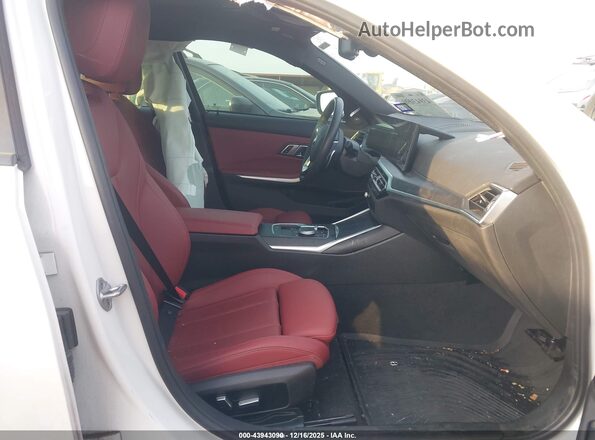 3MW89FF04P8D73350 2023 BMW 3 SERIES White Widok wnętrza z przodu