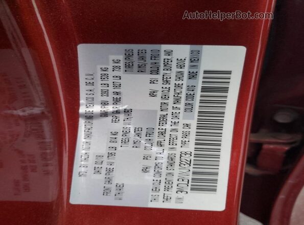 3MYDLBYVXJY322738 2018 TOYOTA YARIS Red 