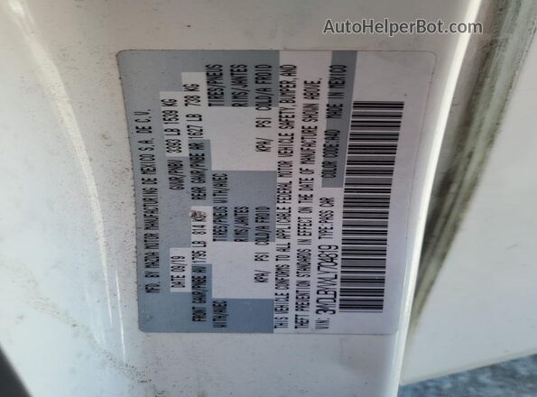 3MYDLBYVXLY704819 2020 TOYOTA YARIS Белый Вид подкапотного пространства