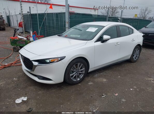 3MZBPAAL1NM301476 2022 MAZDA 3 White Առջևի ձախ երեք քառորդ տեսարան