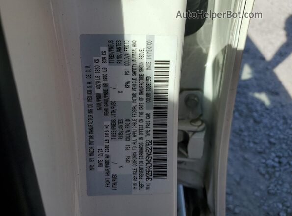 3MZBPACM4SM462762 2025 MAZDA 3 White Widok komory silnika