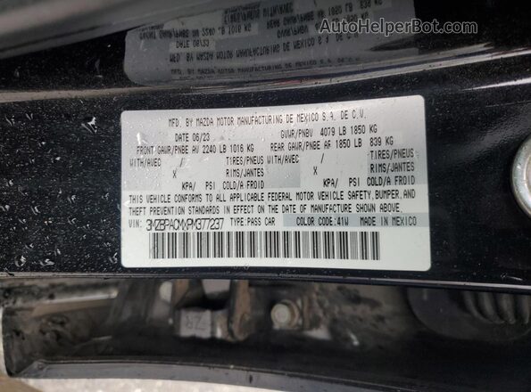 3MZBPACMXPM377237 2023 MAZDA 3 Черный Вид подкапотного пространства