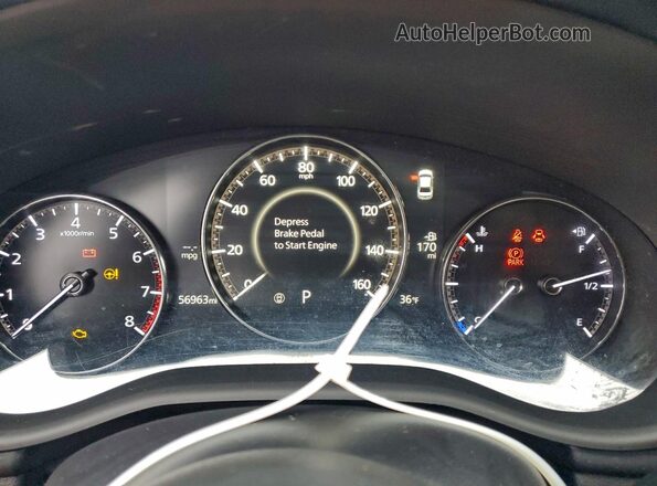 3MZBPBCM6PM360294 2023 MAZDA 3 Gray Вид щитка приладів