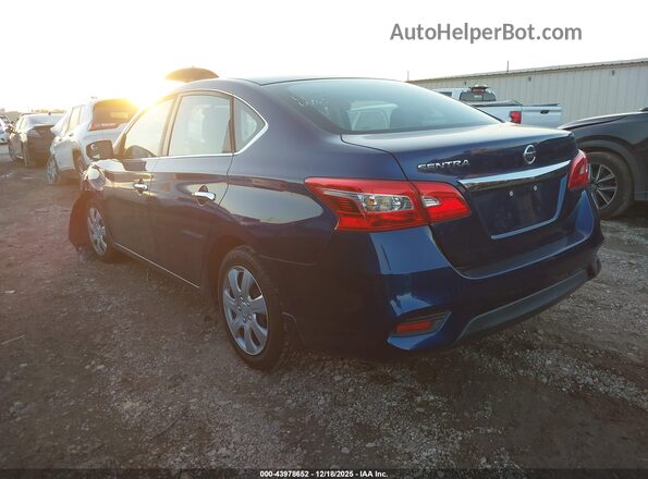 3N1AB7AP1KY273351 2019 NISSAN SENTRA Blue Trasero izquierdo
