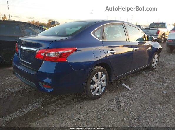 3N1AB7AP1KY273351 2019 NISSAN SENTRA Blue Trasero derecho