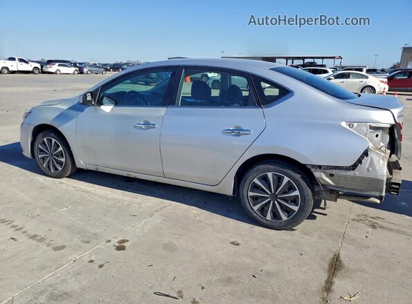 3N1AB7AP7KY361983 2019 NISSAN SENTRA Серебряный Задняя левая четверть