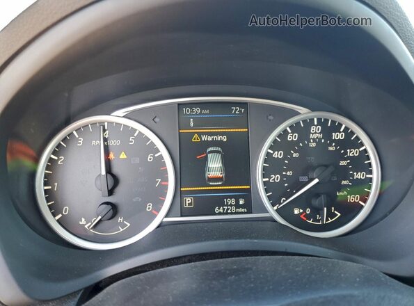 3N1AB7AP7KY361983 2019 NISSAN SENTRA Серебряный Вид щитка приборов