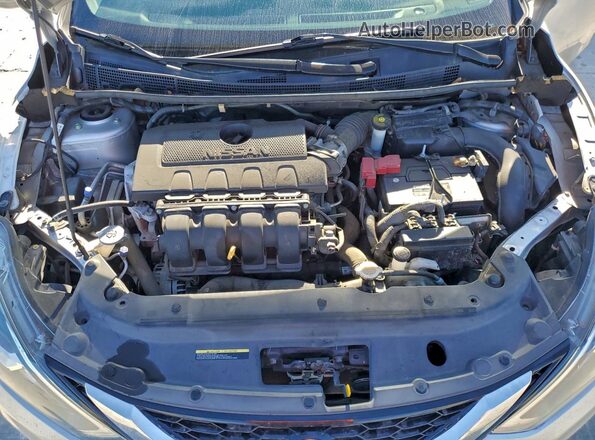 3N1AB7AP7KY361983 2019 NISSAN SENTRA Серебряный Вид задней части салона