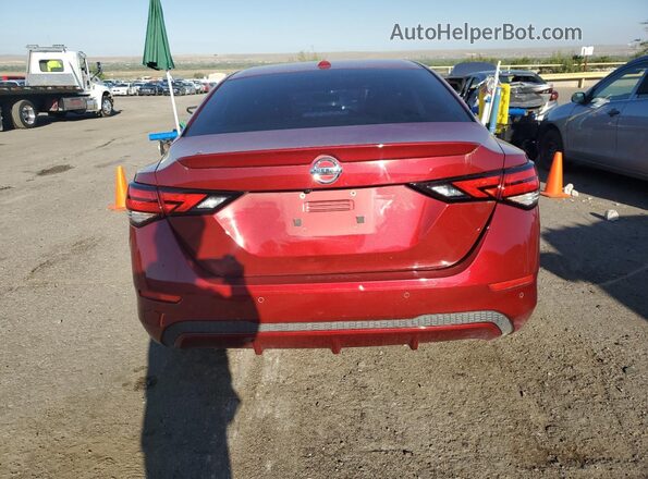 3N1AB8CV8NY229692 2022 NISSAN SENTRA Red Вид ззаду