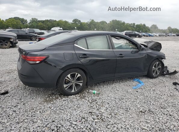 3N1AB8CVXMY255063 2021 NISSAN SENTRA Черный Задняя правая четверть