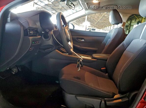 3N1AB8CVXNY234344 2022 NISSAN SENTRA Burgundy Widok wnętrza z przodu