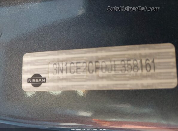 3N1CE2CP0JL358161 2018 NISSAN VERSA NOTE Silver 