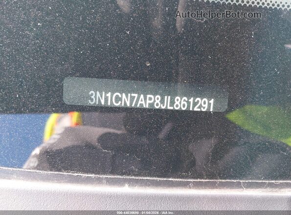 3N1CN7AP8JL861291 2018 NISSAN VERSA Black Շարժիչի բաժամունքի տեսք