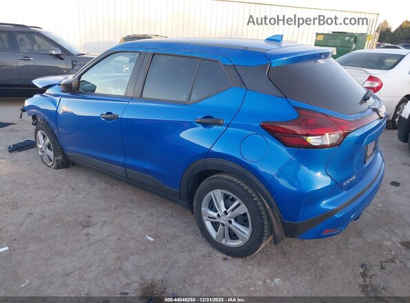 3N1CP5BV2NL481493 2022 NISSAN KICKS Blue Trasero izquierdo