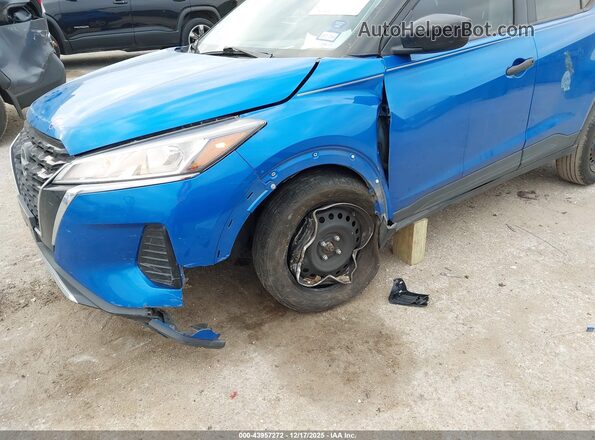 3N1CP5BV3NL486072 2022 NISSAN KICKS Blue Front view