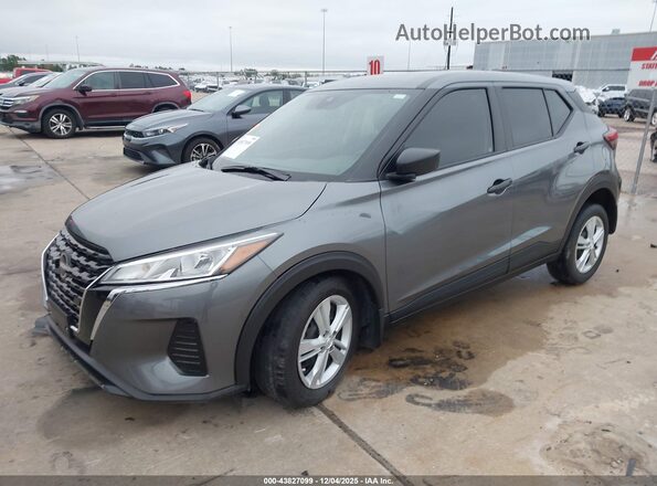 3N1CP5BV3RL475255 2024 NISSAN KICKS Серый Передняя левая четверть