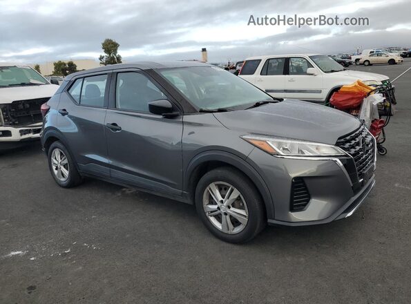 3N1CP5BV6ML480636 2021 NISSAN KICKS Серый Передняя правая четверть