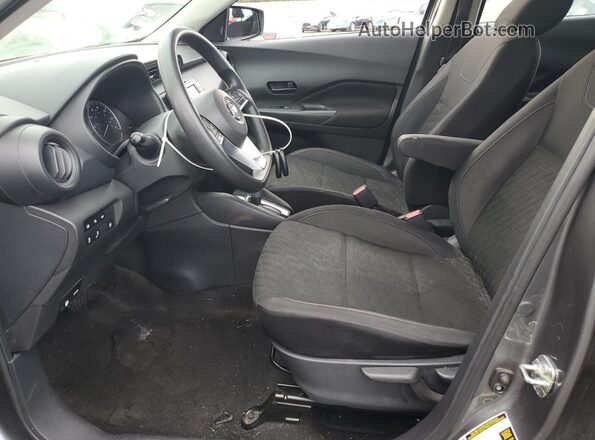 3N1CP5BV6ML480636 2021 NISSAN KICKS Серый Вид салона спереди