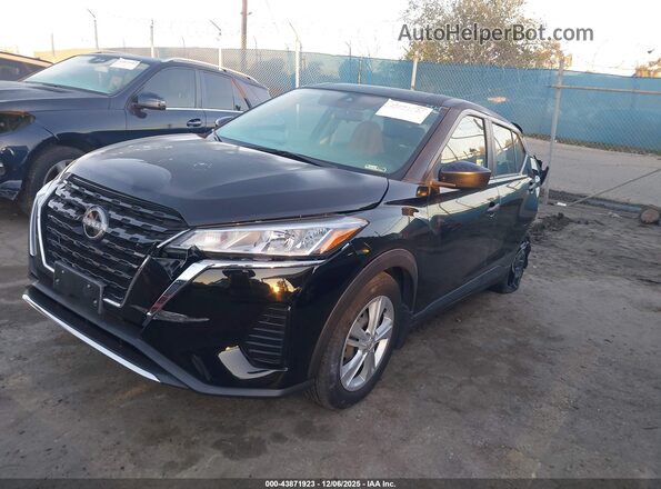 3N1CP5BV8PL476592 2023 NISSAN KICKS Черный Передняя левая четверть