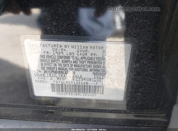 3N1CP5BV8RL521422 2024 NISSAN KICKS Черный 