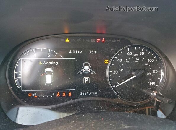 3N1CP5DV2ML466648 2021 NISSAN KICKS Gray Widok zestawu wskaźników