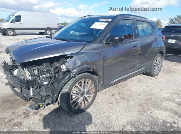 3N1CP5DV7RL489740 2024 NISSAN KICKS Gray Առջևի ձախ երեք քառորդ տեսարան