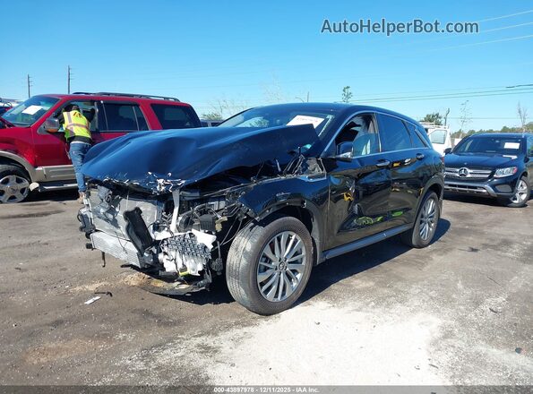 3PCAJ5AA0RF110499 2024 INFINITI QX50 Black წინა მარცხენა ხედი სამი მეოთხედიდან
