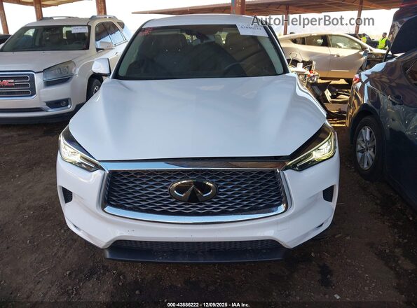 3PCAJ5AA9NF118370 2022 INFINITI QX50 White Front view