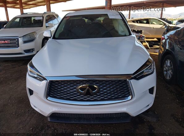 3PCAJ5AA9NF118370 2022 INFINITI QX50 White Instrument cluster view