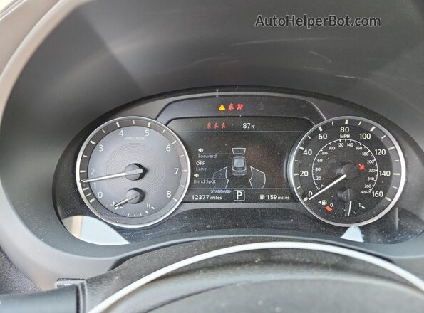 3PCAJ5AB2SF109482 2025 INFINITI QX50 Black Widok zestawu wskaźników