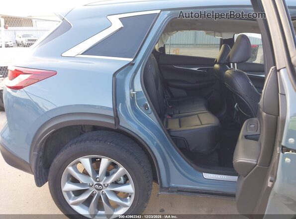 3PCAJ5BA1NF121584 2022 INFINITI QX50 Blue Widok naklejki z numerem VIN