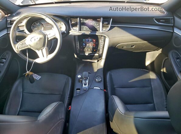 3PCAJ5BA6NF113240 2022 INFINITI QX50 White Dashboard view