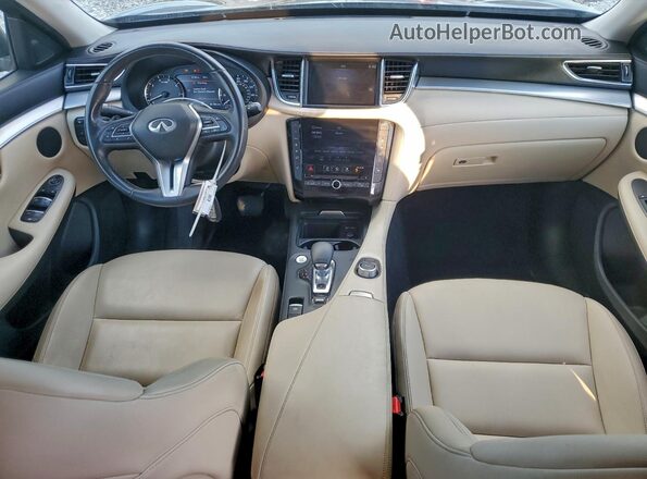 3PCAJ5BB0MF123852 2021 INFINITI QX50 Black Widok deski rozdzielczej