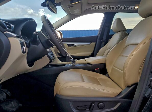 3PCAJ5BB0MF123852 2021 INFINITI QX50 Black Widok wnętrza z przodu