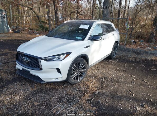3PCAJ5BB1NF108200 2022 INFINITI QX50 White Передня ліва чверть