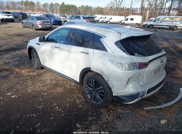 3PCAJ5BB1NF108200 2022 INFINITI QX50 White Задня ліва чверть