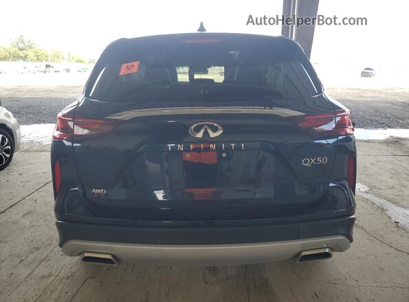 3PCAJ5BB3SF109604 2025 INFINITI QX50 Blue Widok z tyłu