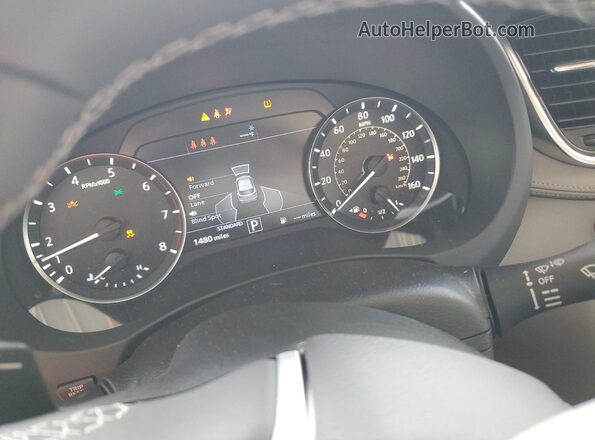 3PCAJ5BB3SF109604 2025 INFINITI QX50 Blue Widok zestawu wskaźników