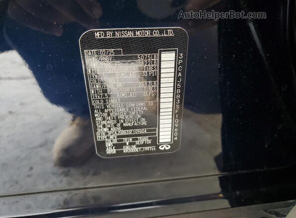 3PCAJ5BB3SF109604 2025 INFINITI QX50 Blue Widok komory silnika