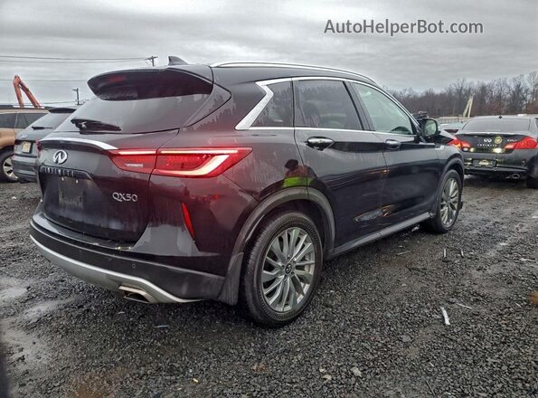 3PCAJ5BB6RF112121 2024 INFINITI QX50 Black უკანა მარჯვენა